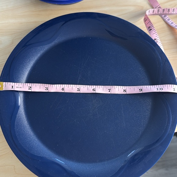 Tupperware Bowls Plates Cups Blue Set of 7 - Picture 13 of 15
